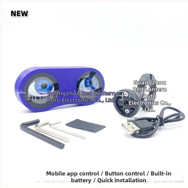 Cyklistické inteligentné zadné svetlo – Oko Diabla, viacnásobné snímky, 5V nabíjanie, ovládanie cez telefón, fotenie a nahrávanie, viaceré režimy, model Bike-2s, 2 zdroje svetla, 200 lm