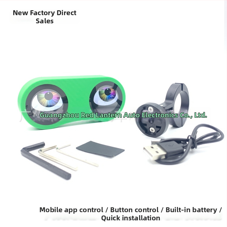 Cyklistické inteligentné zadné svetlo – Oko Diabla, viacnásobné snímky, 5V nabíjanie, ovládanie cez telefón, fotenie a nahrávanie, viaceré režimy, model Bike-2s, 2 zdroje svetla, 200 lm