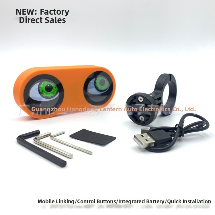 Cyklistické inteligentné zadné svetlo – Oko Diabla, viacnásobné snímky, 5V nabíjanie, ovládanie cez telefón, fotenie a nahrávanie, viaceré režimy, model Bike-2s, 2 zdroje svetla, 200 lm