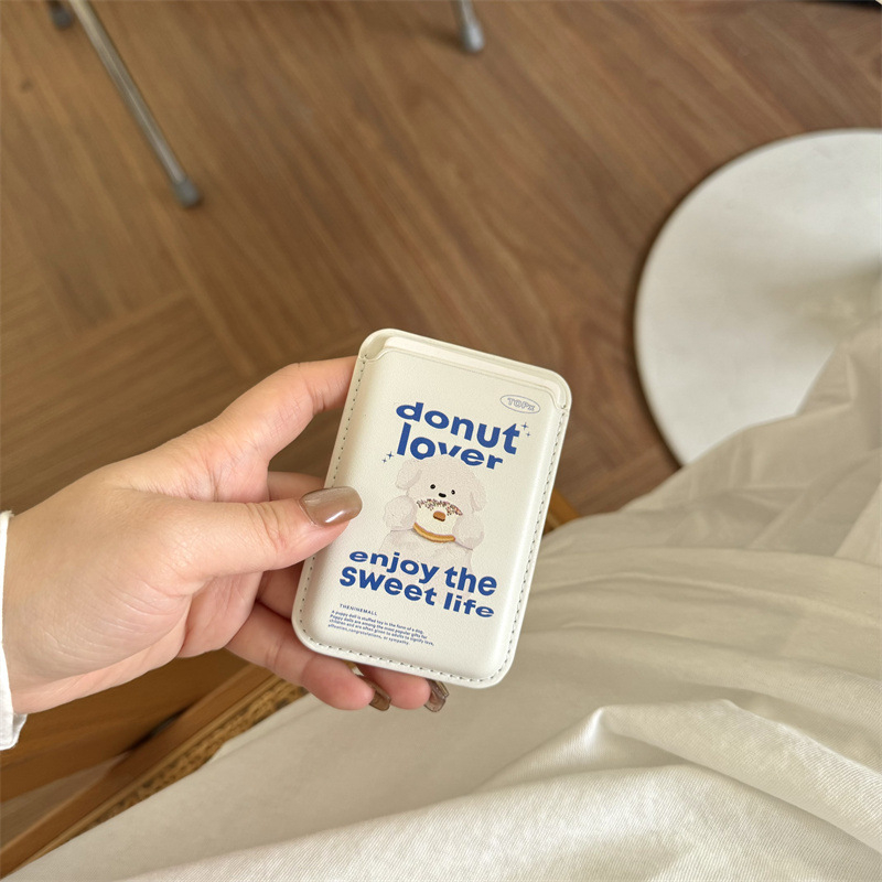 Maixu MagSafe bőr kártyatartó iPhone-hoz – kompatibilis az iPhone 15 Pro Max, 14 Pro és az iPhone 13