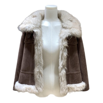 Къса куртка с изкуствен косъм, подплатена с флис, ретро мотоциклетен стил, зимен сезон 2025