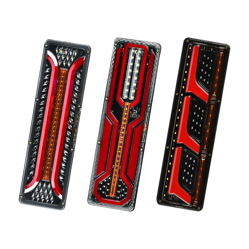 LED zadné svetlo Steyr light guide tail light pre auto, dodávku a nákladné auto | LED svetelný zdroj; Plastové telo; Pre auto, dodávku a nákladné auto; Životnosť 50000h