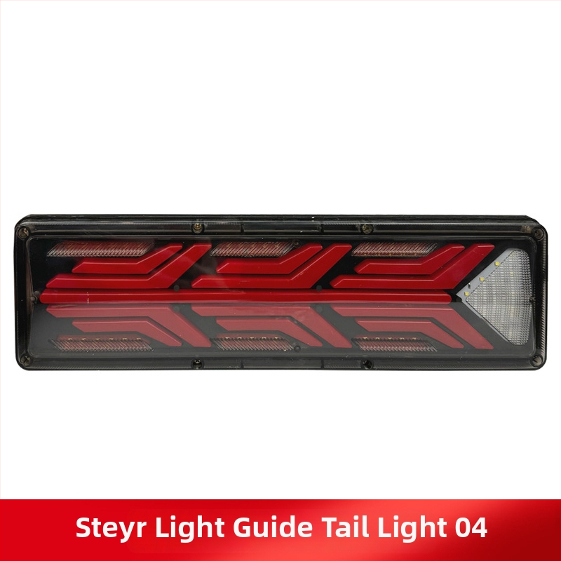 LED zadné svetlo Steyr light guide tail light pre auto, dodávku a nákladné auto | LED svetelný zdroj; Plastové telo; Pre auto, dodávku a nákladné auto; Životnosť 50000h