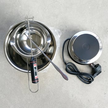 Set de unelte pentru fabricarea lumânărilor — oțel inoxidabil, lucrat manual (unelte pentru fabricarea lumânărilor)