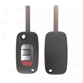 Калъф за ключ Mercedes Smart със сгъваем дистанционен ключ, 3–4 бутона, пластмасов, модел SS, с панти