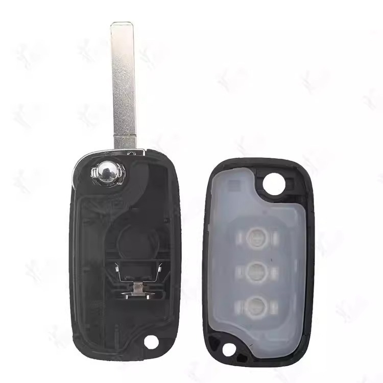 Калъф за ключ Mercedes Smart със сгъваем дистанционен ключ, 3–4 бутона, пластмасов, модел SS, с панти