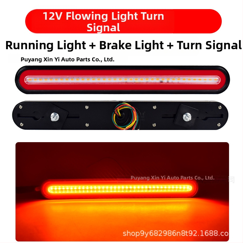 LED zadné svetlo nákladného vozidla – model 140-2, kanál vedenia svetla, cúvacie a brzdové svetlo