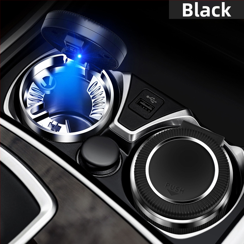 Auto pepelnjak s poklopcem, model 021, Cool Chi, s plastično-metalnom unutarnjom oblogom, za auto i kućnu upotrebu