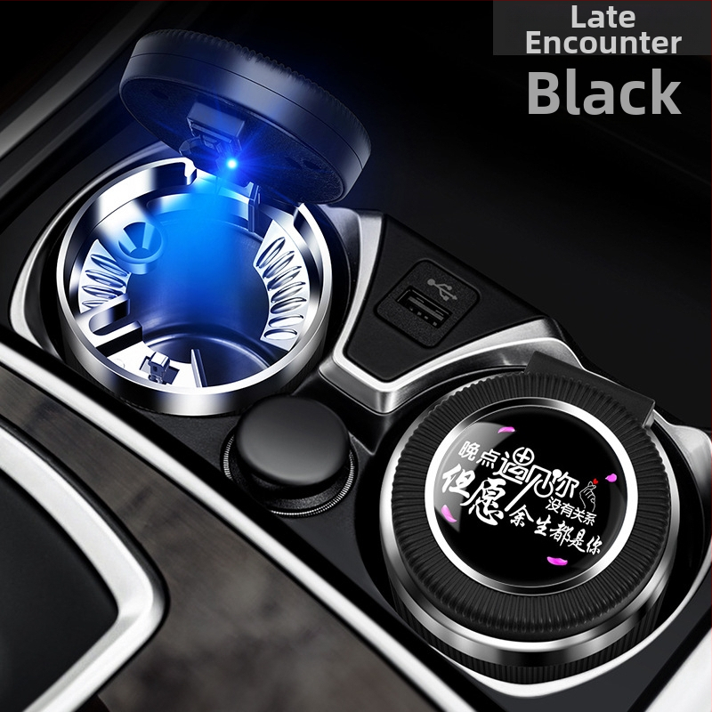 Auto pepelnjak s poklopcem, model 021, Cool Chi, s plastično-metalnom unutarnjom oblogom, za auto i kućnu upotrebu