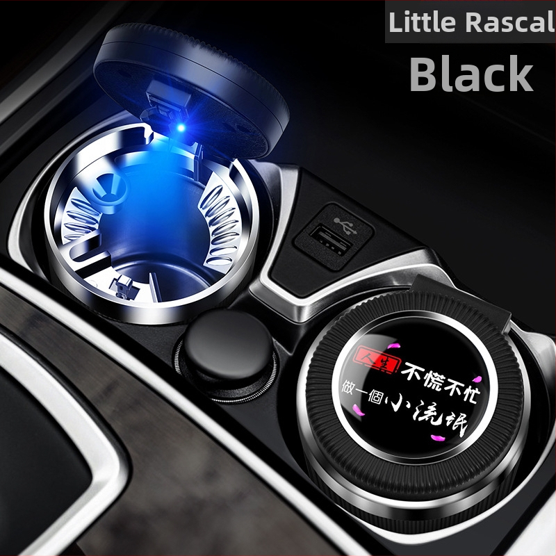 Auto pepelnjak s poklopcem, model 021, Cool Chi, s plastično-metalnom unutarnjom oblogom, za auto i kućnu upotrebu