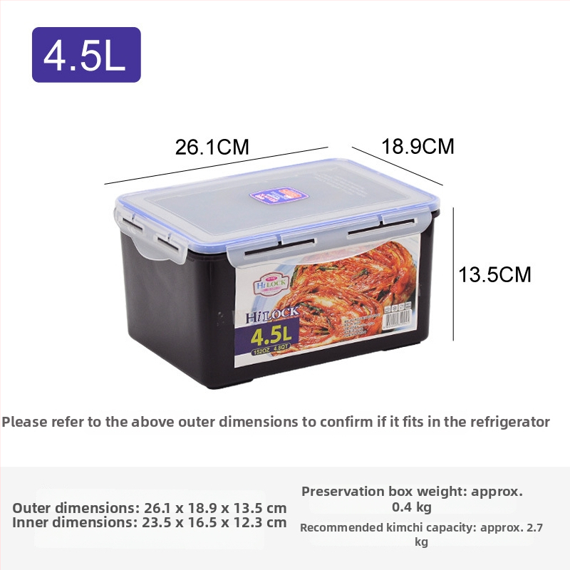 Négyzet alakú műanyag tárolóedény fedővel, kapacitás több mint 5 L