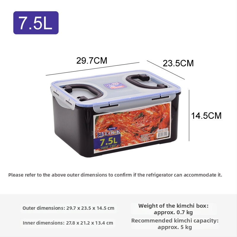 Négyzet alakú műanyag tárolóedény fedővel, kapacitás több mint 5 L