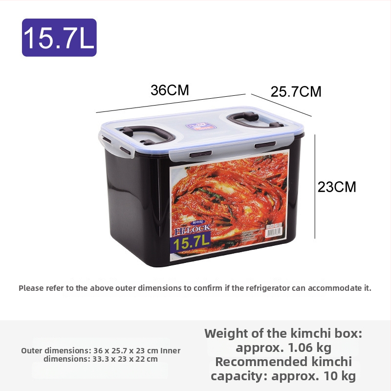 Négyzet alakú műanyag tárolóedény fedővel, kapacitás több mint 5 L