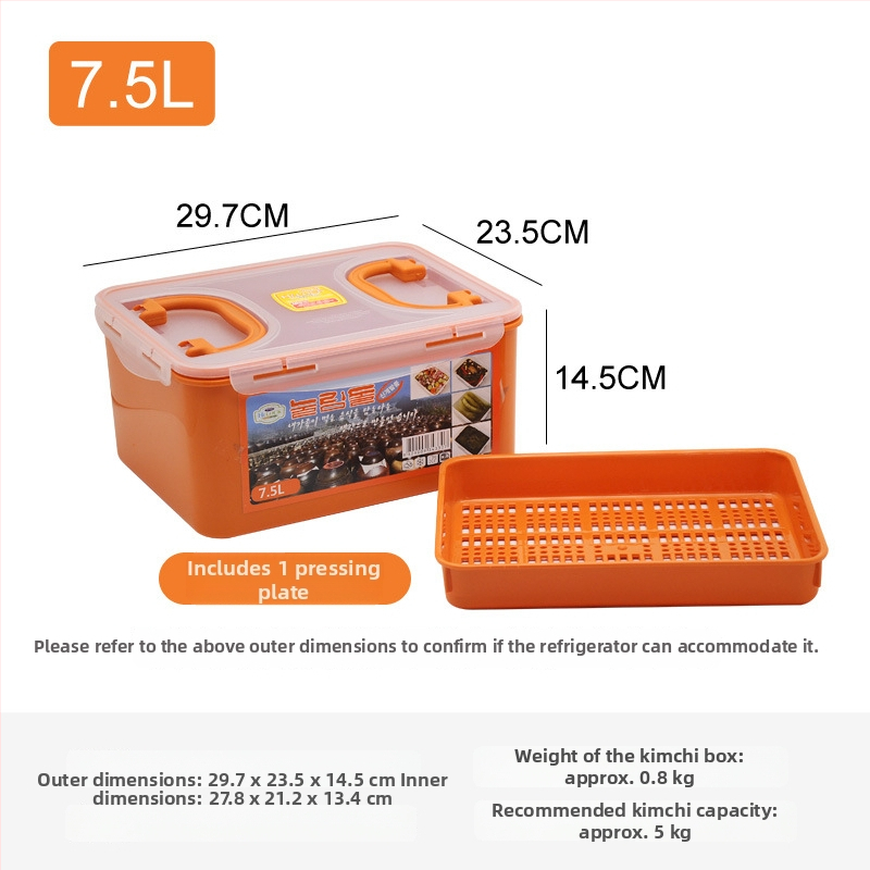 Négyzet alakú műanyag tárolóedény fedővel, kapacitás több mint 5 L