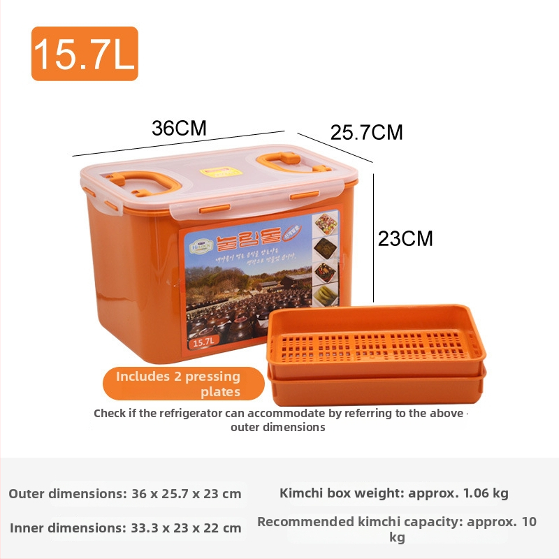 Négyzet alakú műanyag tárolóedény fedővel, kapacitás több mint 5 L