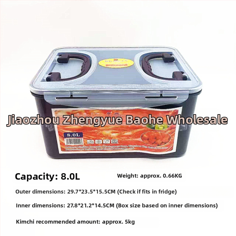 Négyzet alakú műanyag tárolóedény fedővel, kapacitás több mint 5 L