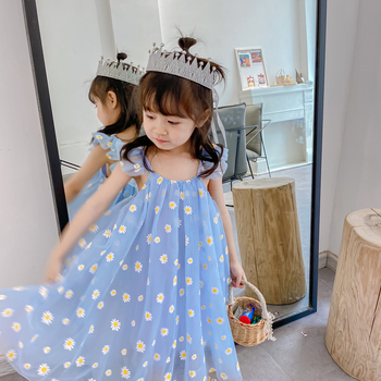 Детска рокля за момичета в стил принцеса, без гръб с мрежеста материя, 100% полиестер, за деца 3–8 години