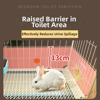 Κλωβός για κουνέλια με ενσωματωμένη τουαλέτα ούρων, μεγάλος εσωτερικός οικίσκος για κατοικίδια (κουνέλια, ινδικά χοιρίδια, χάμστερ) — πλαστικό, Καταφύγιο κατοικίδιων, εργοστασιακή απευθείας προσαρμογή διασυνοριακή, αποκλειστική διασυνοριακή εφοδιαστική