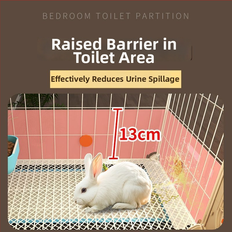 Klietka pre zajice s integrovanou toaletou proti špliešťaniu moču, veľká vnútorná búda pre domáce zvieratá (zajac, morča a škrečok) — plast, hniezdo pre domáce zvieratá, výrobná priama prispôsobenie pre cezhraničný obchod, výhradný zdroj cezhraničného vývo