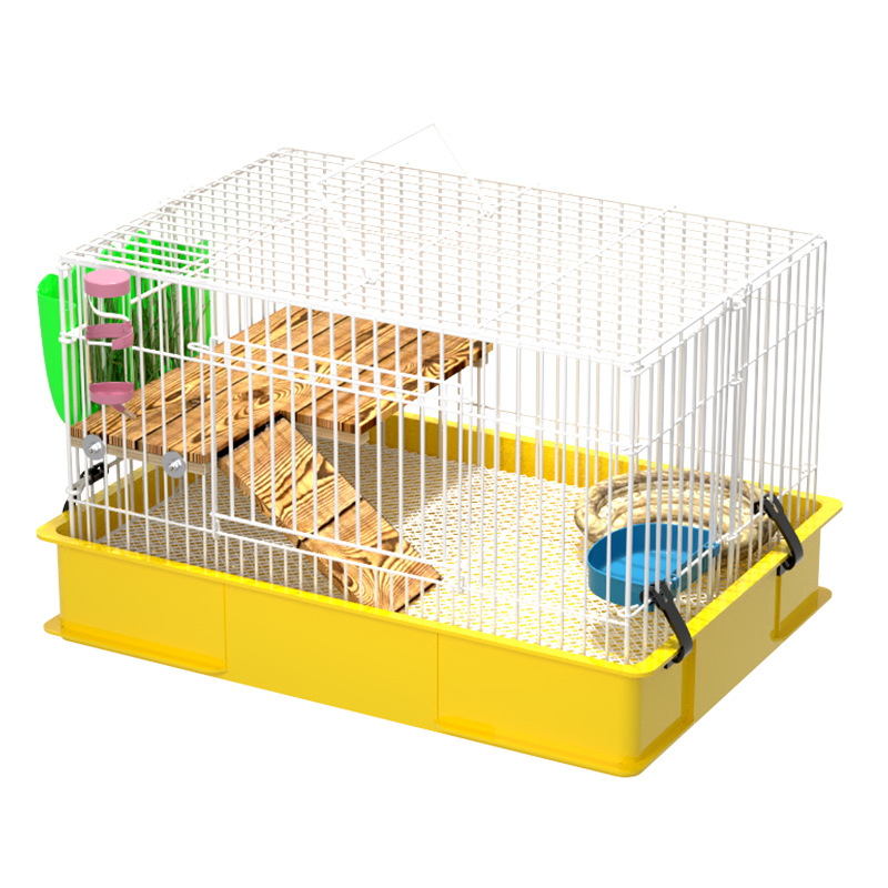 Ξύλινο κλουβί για κουνέλους για οικιακή χρήση, πολυτελής σχεδιασμός, αντι-ούρηση, φωλιά κατοικίδιων