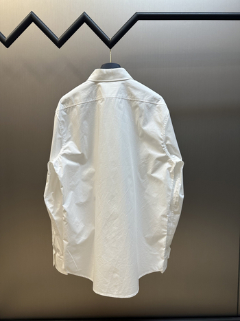 Muška slim-fit košulja s izvezenim detaljem, poliester, dugi rukavi