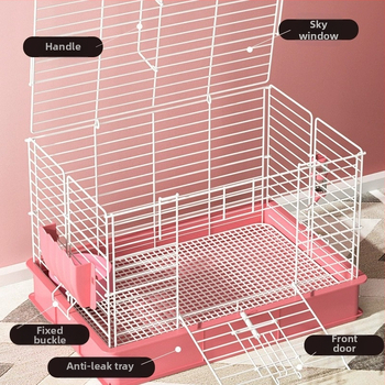 Weibi Κλωβός για κουνέλια, μεταλλικός με επίστρωση, μοντέλο T176001, εσωτερικός πολυτελής κλωβός κατοικίδιων