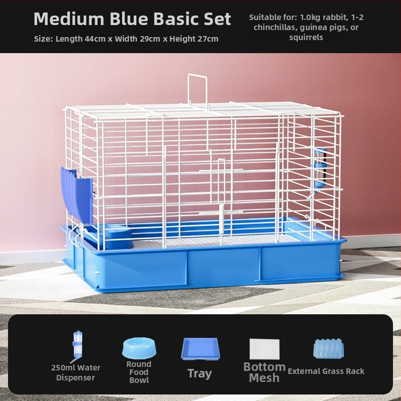 Weibi Κλωβός για κουνέλια, μεταλλικός με επίστρωση, μοντέλο T176001, εσωτερικός πολυτελής κλωβός κατοικίδιων