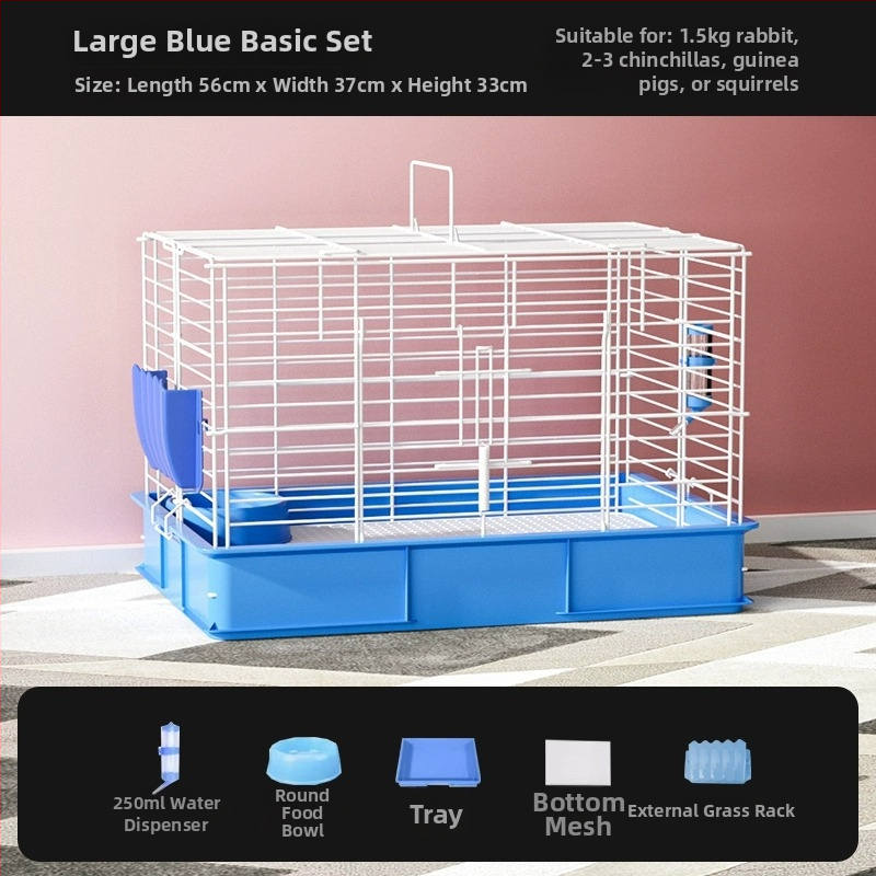 Weibi Κλωβός για κουνέλια, μεταλλικός με επίστρωση, μοντέλο T176001, εσωτερικός πολυτελής κλωβός κατοικίδιων