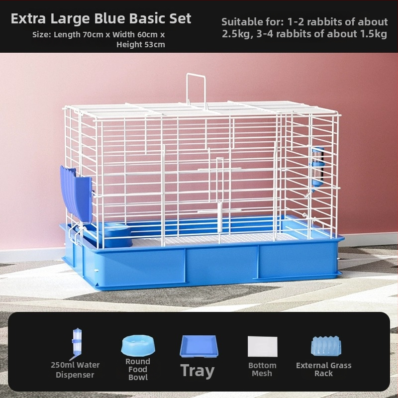 Weibi Κλωβός για κουνέλια, μεταλλικός με επίστρωση, μοντέλο T176001, εσωτερικός πολυτελής κλωβός κατοικίδιων