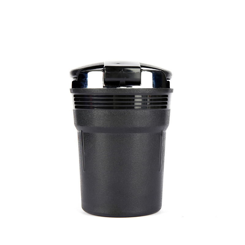 Fire Wheel LED автомобилен пепелник с капак, пластмасов, сваляем и миещ се, печатано лого, възможност за частна марка