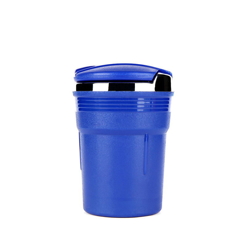 Fire Wheel LED автомобилен пепелник с капак, пластмасов, сваляем и миещ се, печатано лого, възможност за частна марка