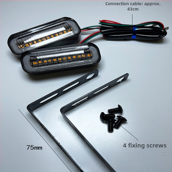 LED deňne svetlo na motocykel CC-003, 12V, ABS puzdro, prispôsobiteľné spracovanie, LED zdroj, životnosť 70 000 hodín