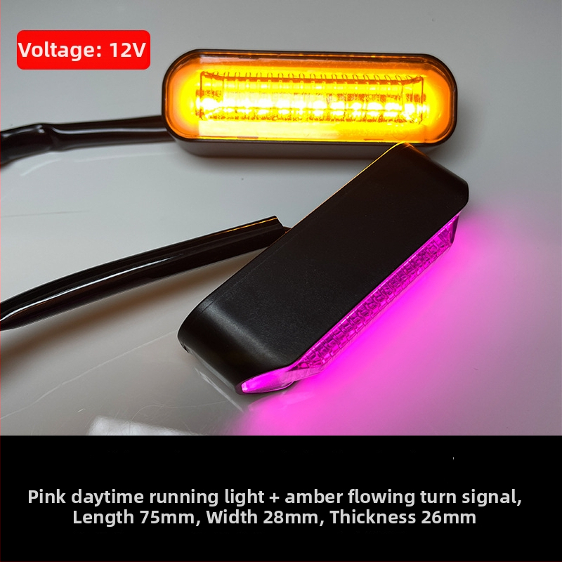 LED deňne svetlo na motocykel CC-003, 12V, ABS puzdro, prispôsobiteľné spracovanie, LED zdroj, životnosť 70 000 hodín