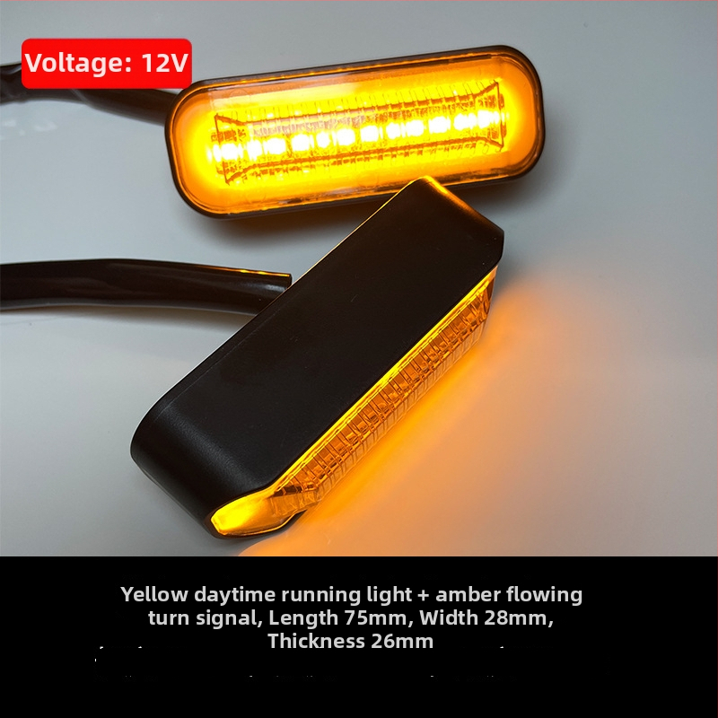 LED deňne svetlo na motocykel CC-003, 12V, ABS puzdro, prispôsobiteľné spracovanie, LED zdroj, životnosť 70 000 hodín