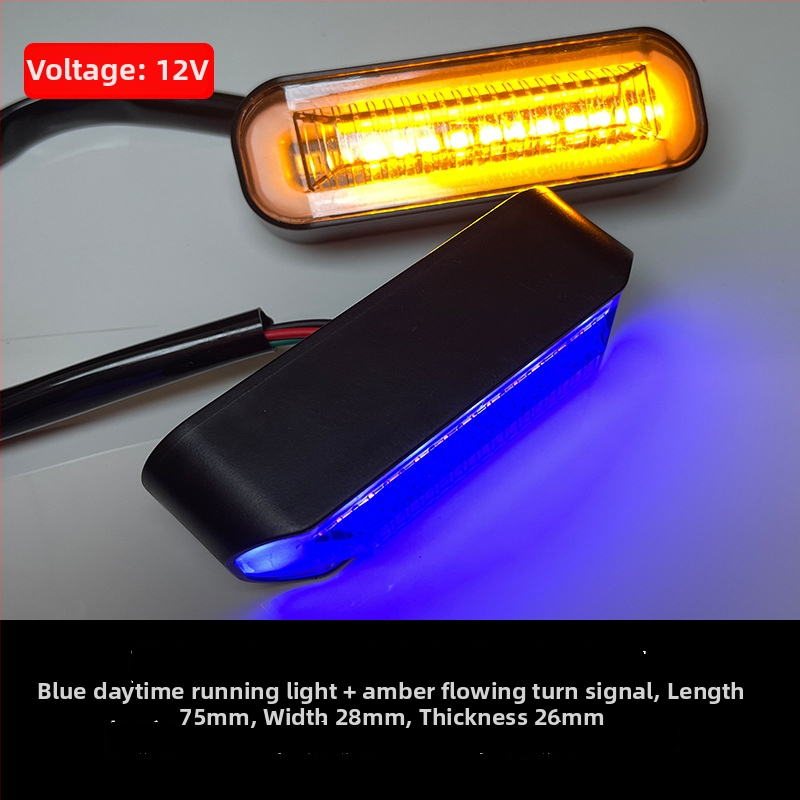 LED deňne svetlo na motocykel CC-003, 12V, ABS puzdro, prispôsobiteľné spracovanie, LED zdroj, životnosť 70 000 hodín