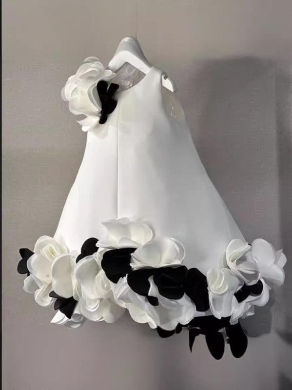 Детска рокля принцеса с А-линия силует (90% полиестер, мека обработка, за деца 3–8 години, есен 2024)