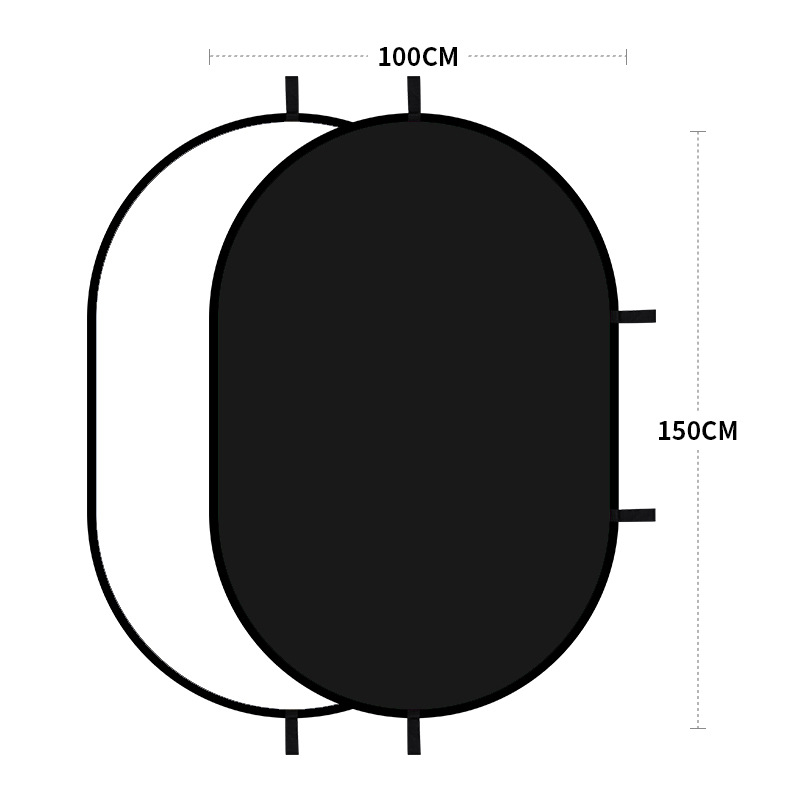 Dvostrani pozadinski panel za fotografiju, poliester, 1 kg, uključuje dva panela i torbu za nošenje