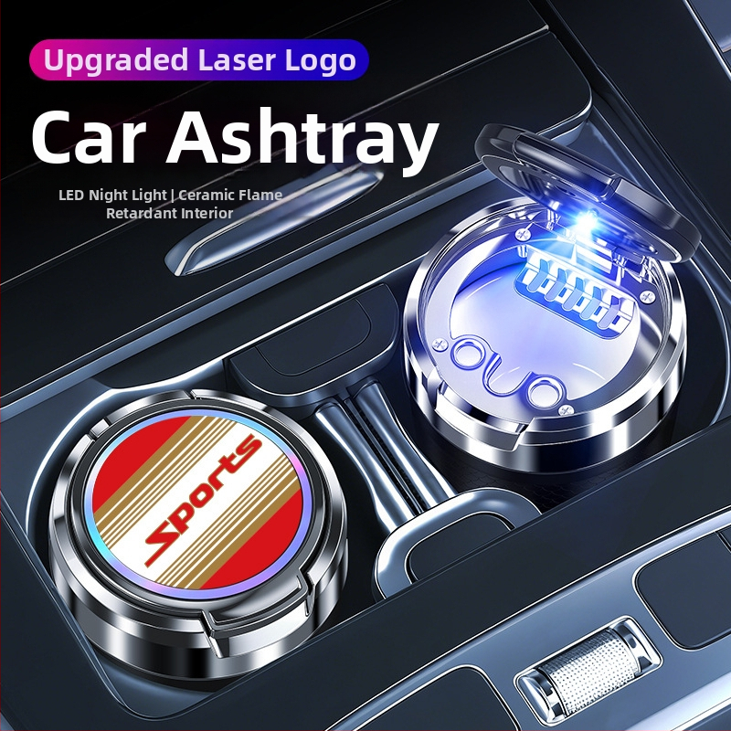 Keramički pepeljak za auto s poklopcem, model T07, lijevanje, 143 g, za kućnu i automobilsku upotrebu