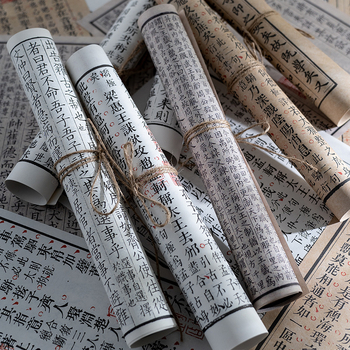 Retro rekviziti za fotografiju u kineskom stilu: papirni rolni, Hanfu figura, dekor prostora za model i rekviziti za livestream