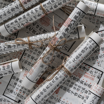 Retro rekviziti za fotografiju u kineskom stilu: papirni rolni, Hanfu figura, dekor prostora za model i rekviziti za livestream