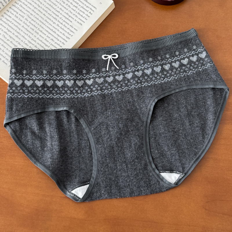 Comswiss памучни дамски бикини със средна талия, флорална шарка, дишащи и антибактериални