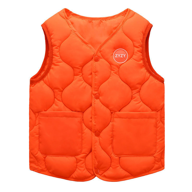 Παιδικό γιλέκο με φλις επένδυση από γούνα κουνελιού, διπλής όψεως χρήση, για νεογνά 0–1 ετών, Άνοιξη 2024