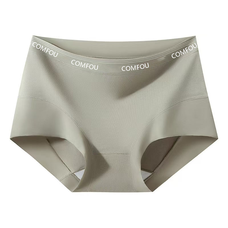 Женски памучни бикини с висока талия, антибактериално вътрешно подплъване, памук, плетена тъкан