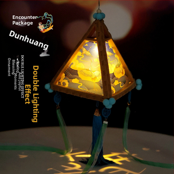 DIY τρίγωνος φανοστάτης με καρτούν-κινεζικό κλασικό στυλ και πάνελ απορρόφησης ήχου; κατασκευή μηχανική και χειροτεχνία