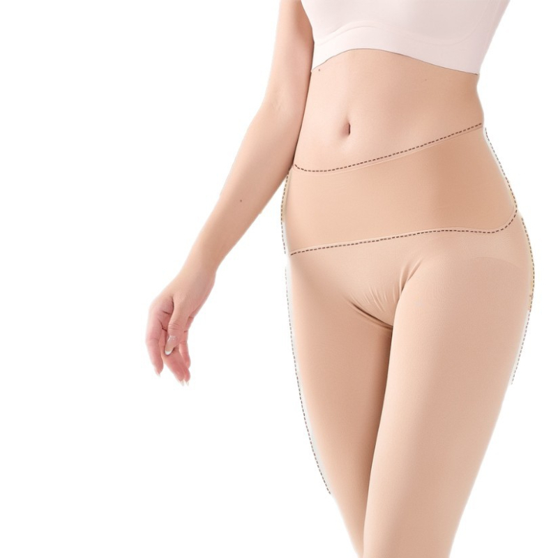 Najlon čarape 6509K, 360° bezšivne u pasu, unisex, prozračna oblikovanje, 90–95% najlon, srednja gustoća