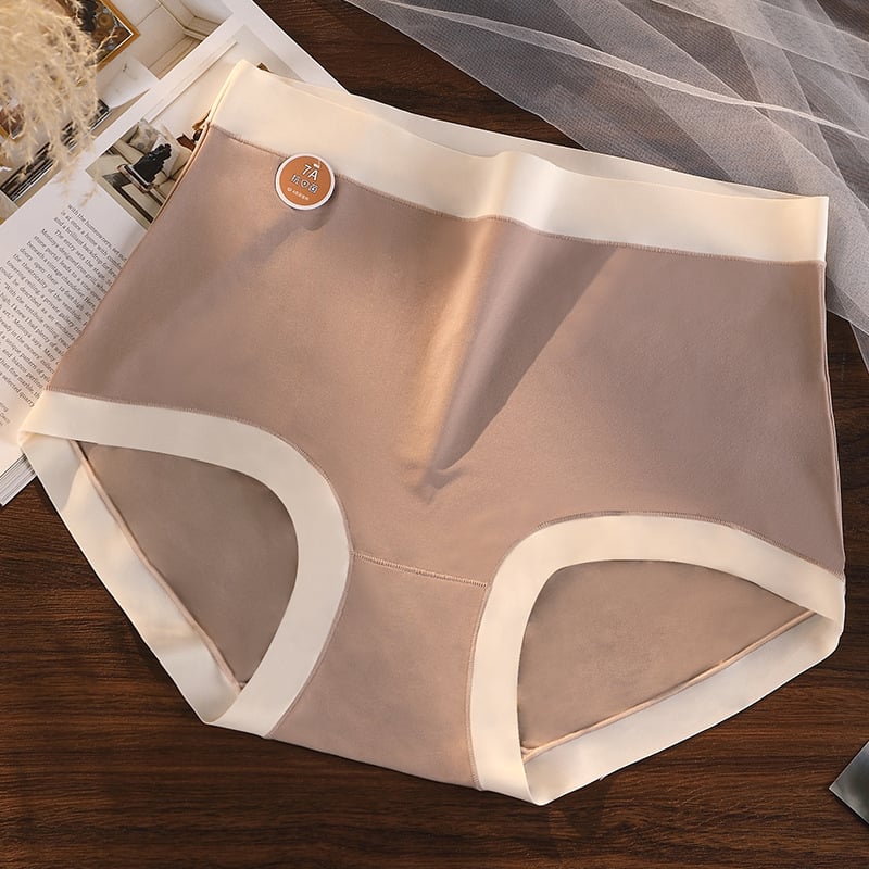 Дамски бикини с висока талия, плетена високоеластична тъкан, 100% памучна чатална подплата, дишащи, бързосъхнещи, невидими