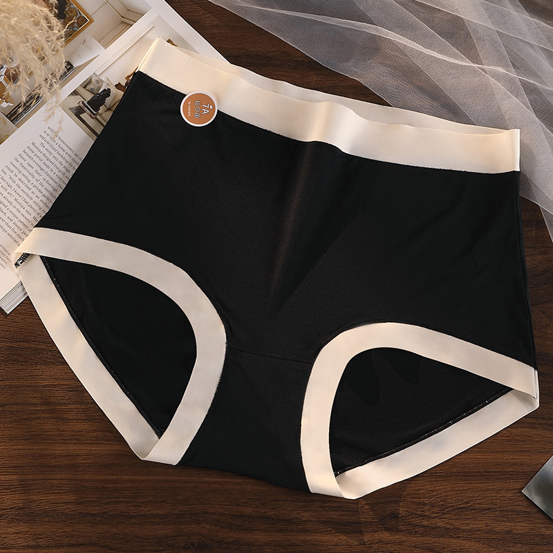 Дамски бикини с висока талия, плетена високоеластична тъкан, 100% памучна чатална подплата, дишащи, бързосъхнещи, невидими