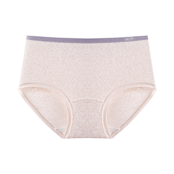 Дамски безшевни бикини с висока талия; антибактериални 7A; чатала 100% памук; основна материя полиестер