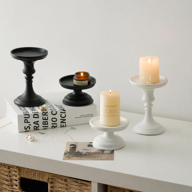 Svečnjak - američki retro foto rekvizit za stol, dekoracija stola s aromatičnom svijećom, prikaz rimske kolone