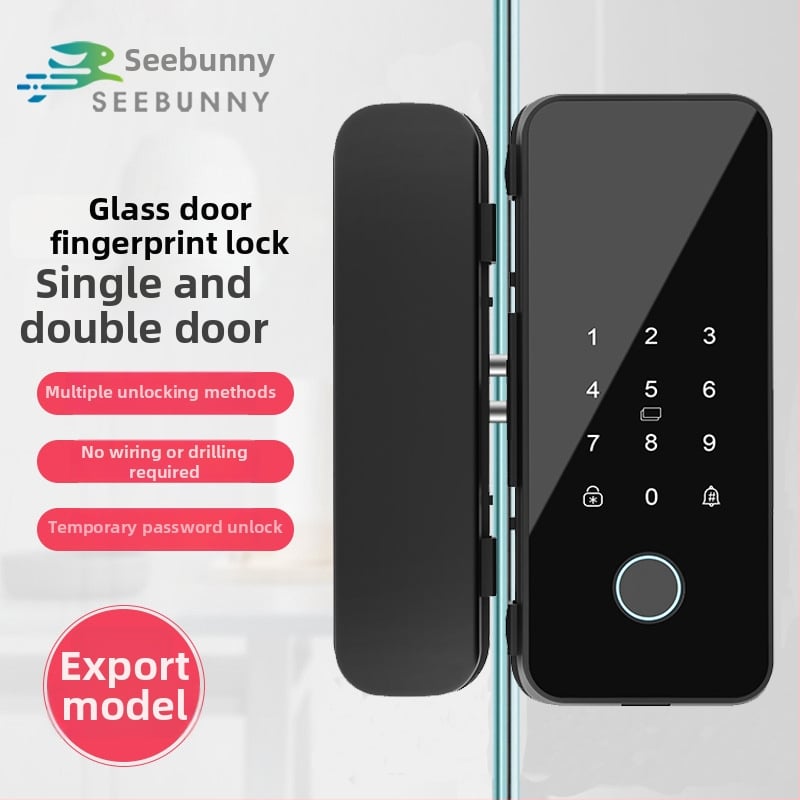 Стъклена врата: ключалка за пръстов отпечатък и парола — офис контрол на достъпа, без рамка или с рамка, едно- или двупусково отваряне; капацитет отпечатъци 100; над 200000 отключвания; време на сканиране 0.02 s